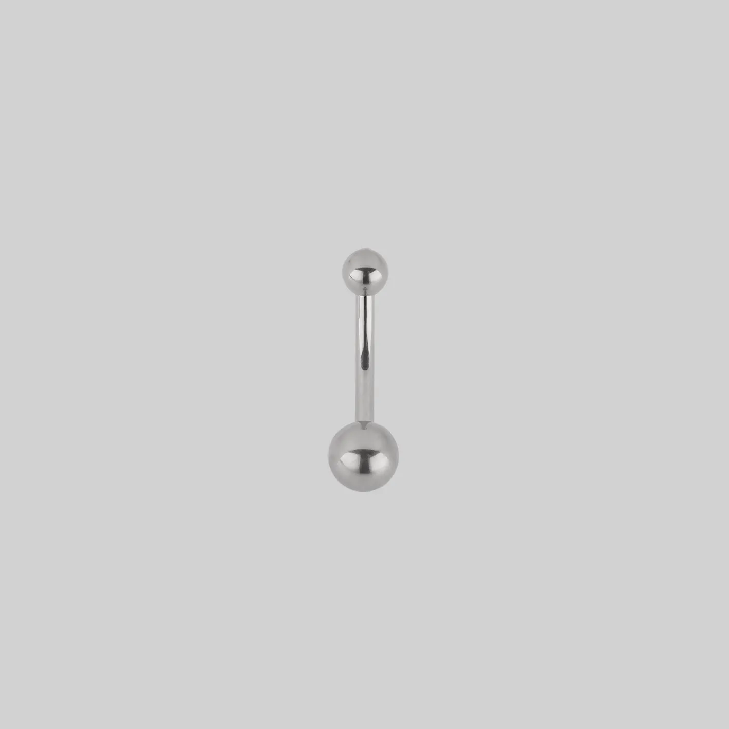 Titanium Belly Bar - Silver