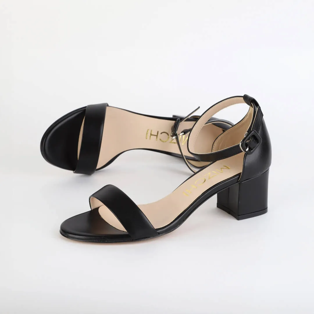 *UK size 1 - TIMELY - black, 5cm heels