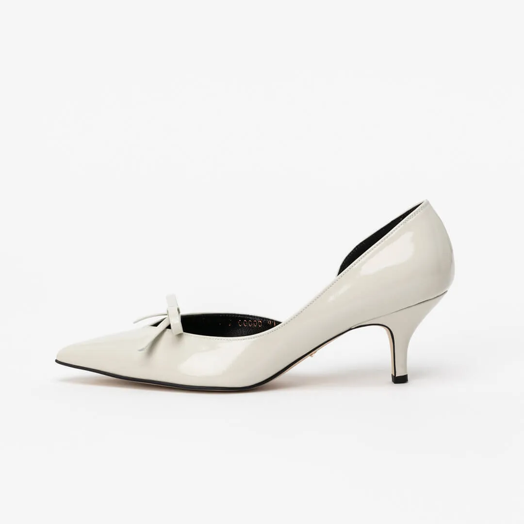 *UK size 2 - SAMORE - ivory, 4cm heels