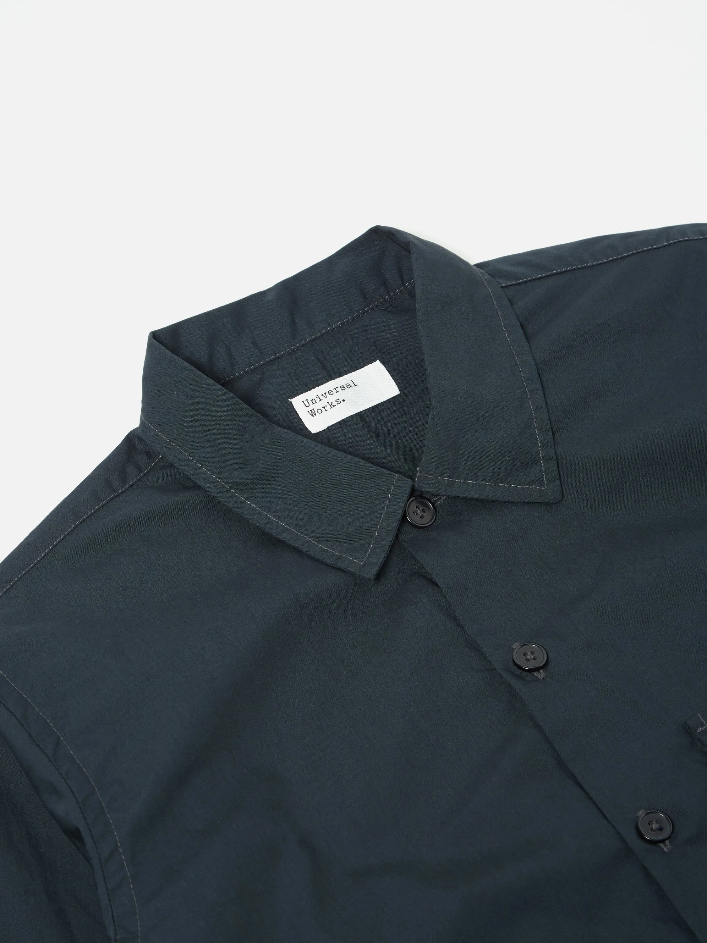 Universal Works Field Shirt in Navy Broad Cloth