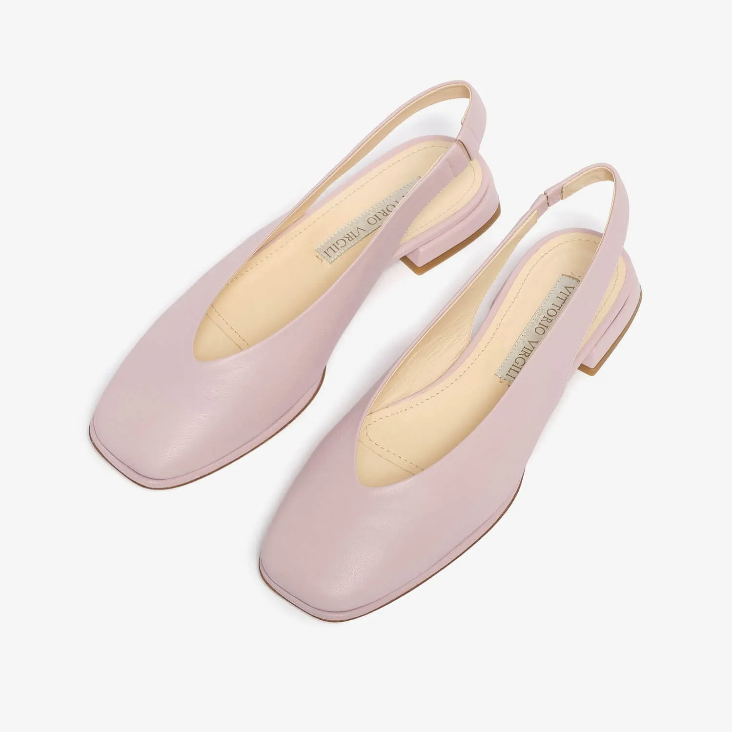 Women's leather ballet flat