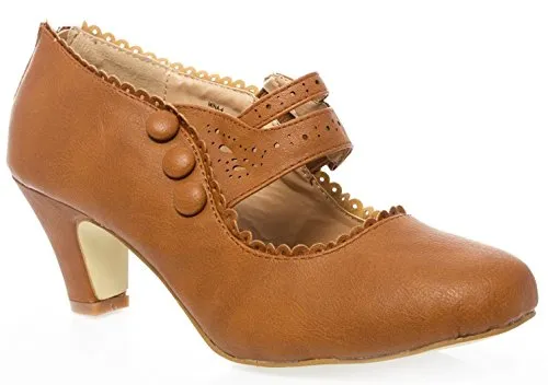 Women's Mina-4 Closed Toe Mary Jane High Heel Shoes