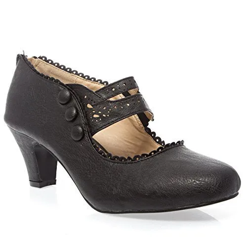 Women's Mina-4 Closed Toe Mary Jane High Heel Shoes