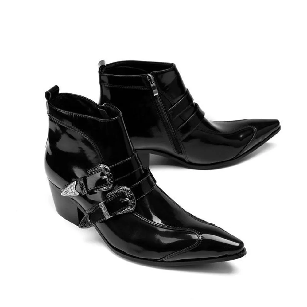 Zip Pointed Boots for Men