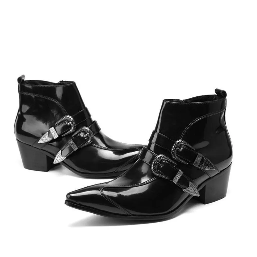 Zip Pointed Boots for Men