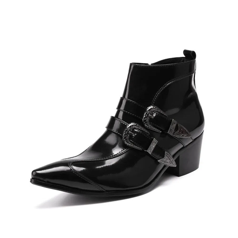 Zip Pointed Boots for Men