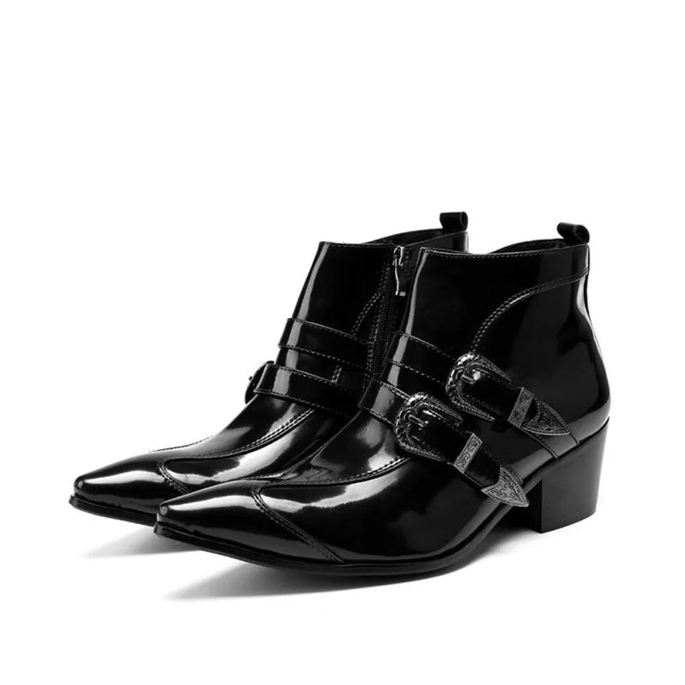 Zip Pointed Boots for Men